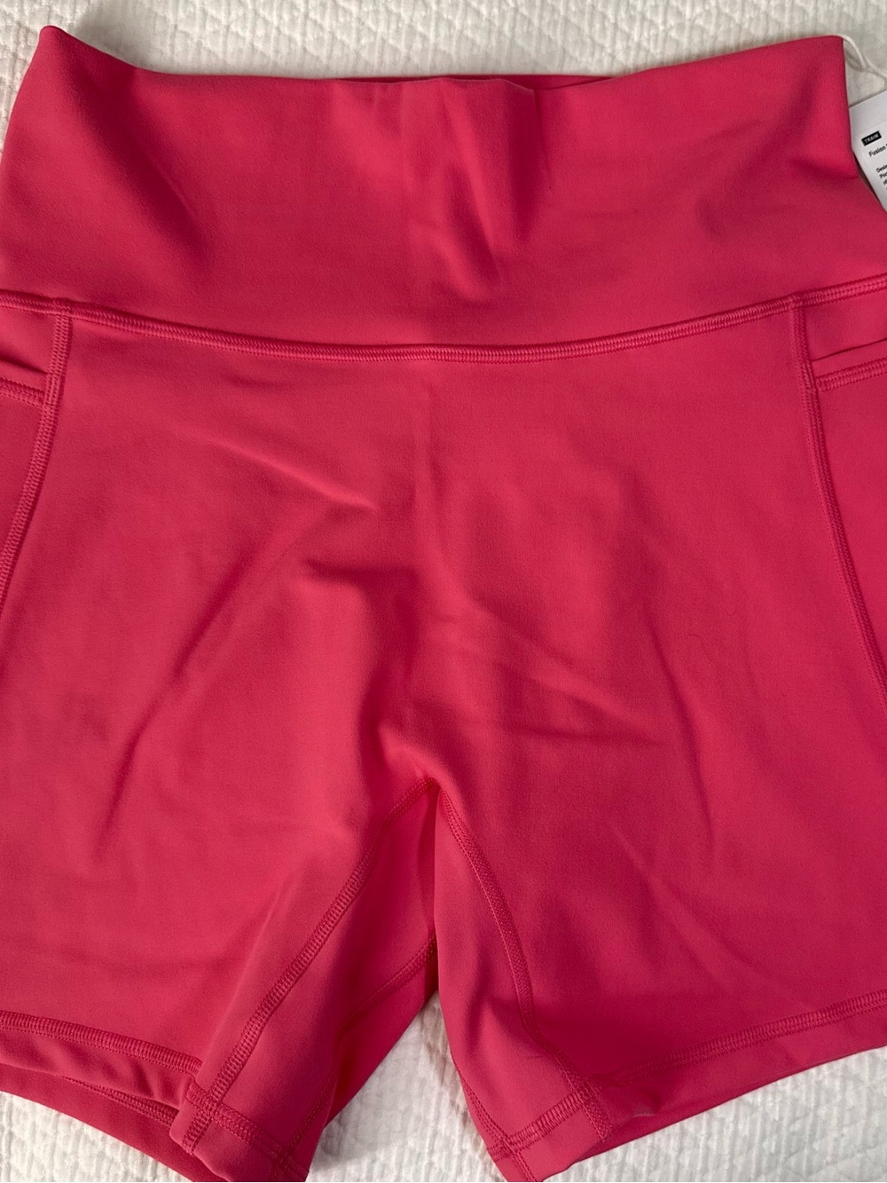 NWT_ LSKD Fusion Mid Short Tight with Pockets ** Hot Pink**